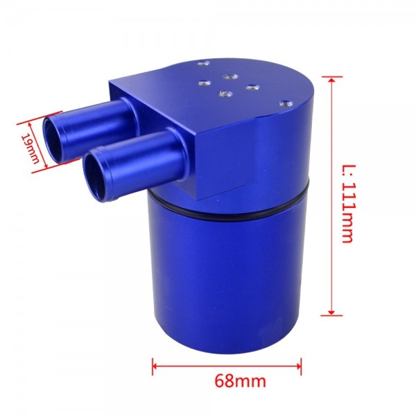 UNIVERSAL Aluminum Alloy Reservior Oil Catch Can Tank for BMW N54 335 Black / Silver /Red / Blue