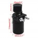 Universal Baffled Oil Catch Can Reservior Tank Aluminium Car Oil Container With Mini Filter Breather Performance DIY