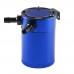 Universal 2 Port Anodized Oil Catch Can With Baffled Petrol Diesel Turbo Tank PCV Valve Reservoir