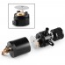 Universal Racing Baffled Aluminum 2-Port Oil Catch Can Tank With Drain Valve Breather Filter Air Oil Separator