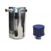 Car Styling Universal Oil Catch Tank with Air Filtration Reservoir Engine Fuel Seperator Can Aluminum 16.9 oz 2*12MM