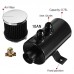 Oil Catch Can Tank with Breather Filter Aluminium 10 AN Round 0.75L Brushed Baffled Universal Separator bracket