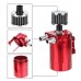 Oil Catch Can With Filter Fuel Tank Reservoir Baffled Oil Tank Aluminum Universal Car Accessories
