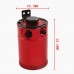 Durable Racing Baffled 2-Port Oil Catch Can Tank Auto Vehicle Replacement Air-Oil Separator Waste Gas Oil Recover Pot