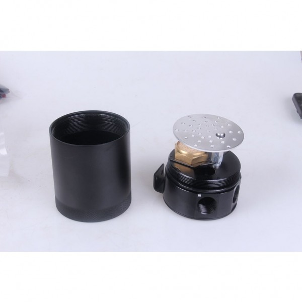 Universal Oil Catch Can Compact Baffled 2-Port Aluminum Reservoir Oil Fuel Tank Parts Two Hole Breathable 50 Micron Filter