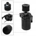 Baffled Aluminum Oil Catch Can Reservoir Tank / Oil Tank With Filter Universal 9mm / 13mm / 15mm fittings