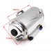 67.6 oz Aluminium Polished Round Oil Catch Can Tank With Breather Filter Fuel Tank
