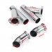 2.5 Inch 6.3mm Dual Electric Exhaust Cutout Pipe Kit with Remote Control Stainless Steel Cutout Muffler Valve System
