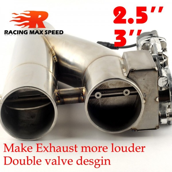 Europes best deal free shipping Double Valve Electric Exhaust CutOut 2.0 2.5 3.0inch the most economical and affordable