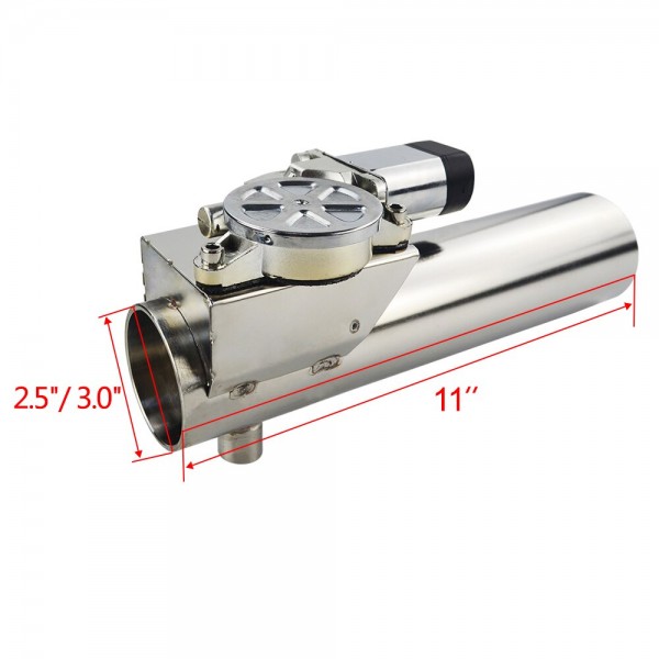 Universal 2.5 3 Stainless Steel I Pipe Electric Exhaust Cutout Remote Control Valve For BMW e90