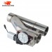 Universal 2 2.5 3 inch 304 stainless steel type Y pipe adjustable car exhaust cutout HAVE TWO valve electric with switch