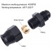 6AN Male Flare to 5/16" Fuel Hardline Tube Fitting Adapter Connector Aluminum Alloy Black Anodized Straight