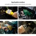4AN PTFE Fuel Hose Kit, 4AN PTFE Fuel Line Fitting Kit,E85 Nylon Braided Fuel Hose 10FT(3/16Inch ID)
