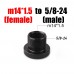 5/8-24 to 1/2-28 Adapter, 5/8-24 to M14*1, M14*1.5, M14x1L, 1/2-20 Adapter for Napa 4003 Wix 24003, Aluminium
