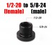 5/8-24 to 1/2-28 Adapter, 5/8-24 to M14*1, M14*1.5, M14x1L, 1/2-20 Adapter for Napa 4003 Wix 24003, Aluminium