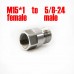 5/8-24 Male To M15*1 Female Adapter Screw Converter for Napa 4003 Wix 24003, Stainless Steel