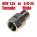 5/8-24 Male To M16 X 1.25 Female Adapter Screw Converter for Napa 4003 Wix 24003, Stainless Steel