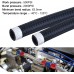 30 Row AN10-10AN Stacked Plate Oil Cooler 6AN 8AN Adapter Universal Engine Transmission Bundle with 6AN 3/8" Fuel line Hose Fitting Kit Braided Nylon Stainless Steel Oil Gas CPE 10FT Black