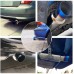 2" Inlet 3" Outlet Exhaust Burnt Muffler 14.8" Length Bundle with 2.0inch Butt Joint Exhaust Clamp