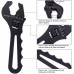 6AN 3/8'' PTFE EFI LS Fuel Injection line Fitting Kit 25FT Bundle with AN Hose Fitting Adjustable Wrench 3AN-16AN Black