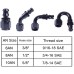 Universal 10AN Baffled Oil Catch Can with Drain Valve 750ml Bundle with 10AN Straight Push Lock Hose Fitting End Black