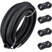 20FT 6AN 3/8 Nylon Stainless Steel Braided CPE Fuel Line 8.71mm ID Bundle with 6AN Fuel Hose Separator Clamp