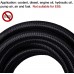 20FT 6AN 3/8 Nylon Stainless Steel Braided CPE Fuel Line 8.71mm ID Bundle with 6AN Fuel Hose Separator Clamp