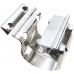 2.5" Inlet 4" Outlet Exhaust Burnt Muffler 18.6" Length Bundle with 2.5inch lap Joint Exhaust Clamp