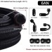 Inline Fuel Filter Bundle with 20FT 6AN Nylon Braided CPE Fuel Line Fitting Kit