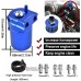 300ml Blue Baffled Oil Catch Can Breather Filter Kit with 3/8 300ml Blue Baffled Oil Catch Can Breather Filter Kit with 3/8" NBR Fuel Line Bundle with 2pcs/Pack 10mm Non Return One Way Check Valve