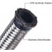 8AN 1/2" Fuel Line Hose Steel Braided CPE 10FT, Bundle with AN Adjustable Wrench 3AN-16AN