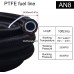 10FT 8AN Nylon Stainless Steel Braided PTFE E85 Fuel Line Bundle with 2pcs Straight PTFE Fuel Hose End
