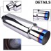 2.5" Inlet 4" Outlet Exhaust Burnt Muffler 18.6" Length Bundle with 2.5inch Muffler Seal Exhaust Clamp