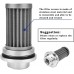 Inline 30 Micron Fuel Filter Black&Silver Bundle with 10FT 10AN Nylon Braided PTFE Fuel Line