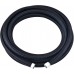 10AN PTFE E85 Hose Braided Fuel Injection Line 20FT Nylon Stainless Steel Black Bundle with PTFE Olive Ferrule Insert