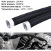 10AN PTFE E85 Hose Braided Fuel Injection Line 20FT Nylon Stainless Steel Black Bundle with PTFE Olive Ferrule Insert